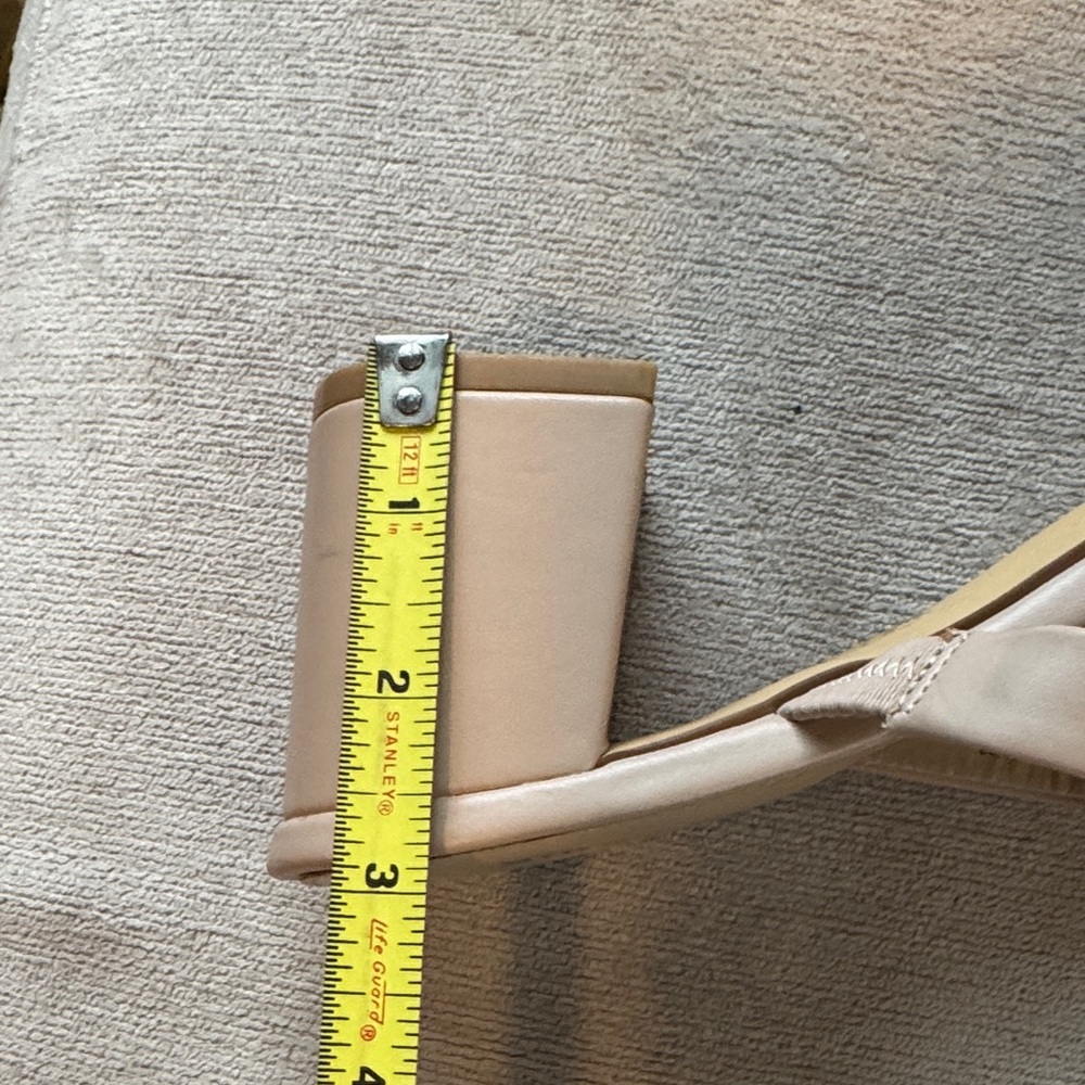 Birdy Grey Nude Block Heel Sandals - Picture 5 of 8